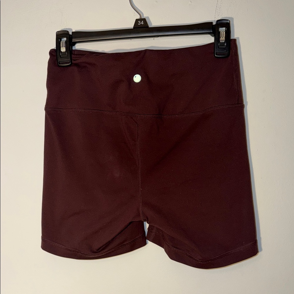Women's Burgundy Bike Shorts
